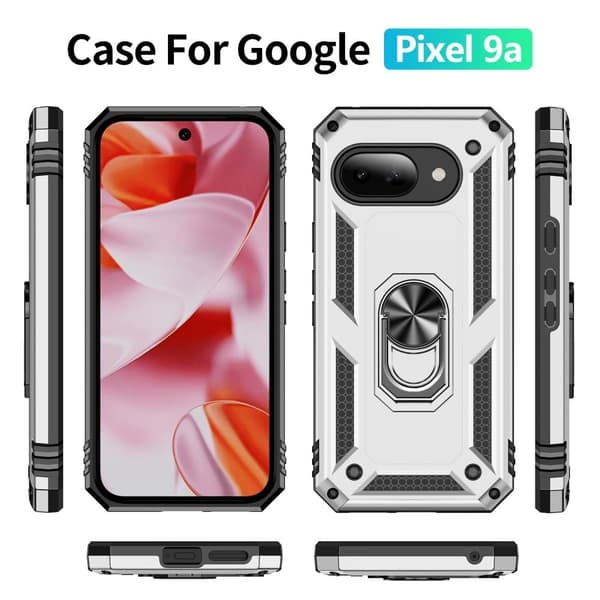 Bofink Combat Google Pixel 9a kotelot - Hopea Silver grey