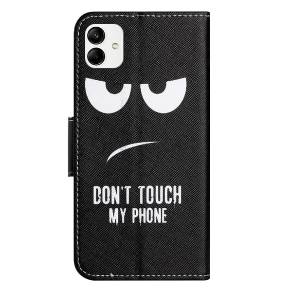 Wonderland Samsung Galaxy A04e Flippetui - Don't Touch My Phone Black