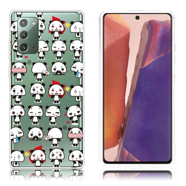 Deco Samsung Galaxy Note 20 kotelot - Söpö Pandat Multicolor