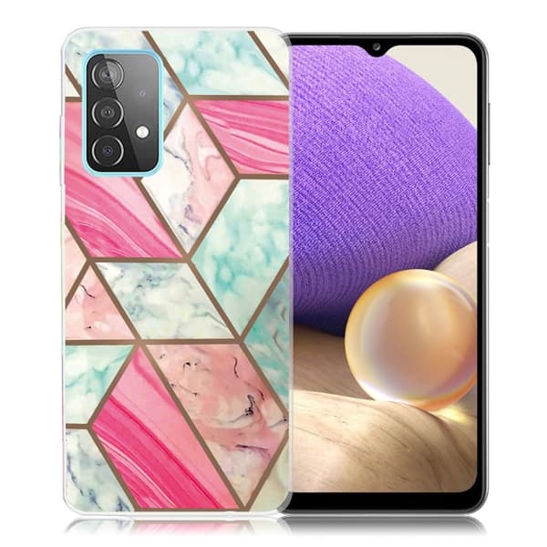 Marble Samsung Galaxy A32 5G Etui - Colorful Marble Tile Multicolor
