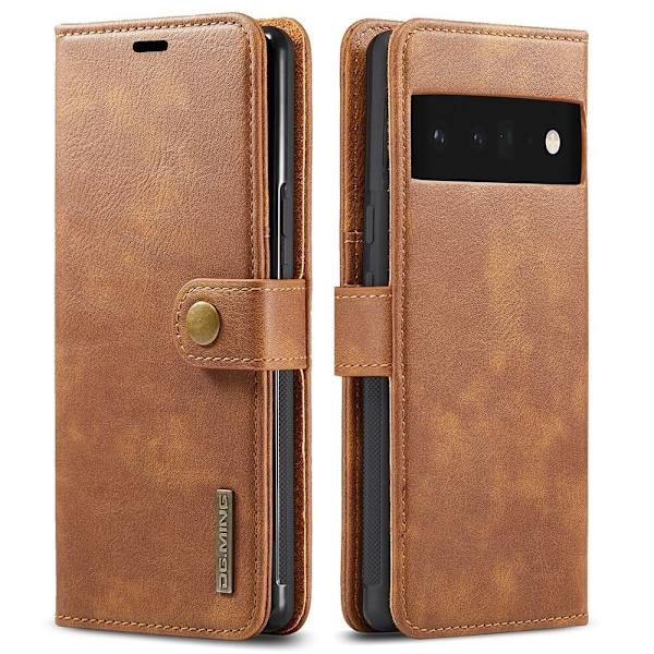 DG.Ming Google Pixel 6 Pro 2-in-1 Pung Etui - Brun Brown