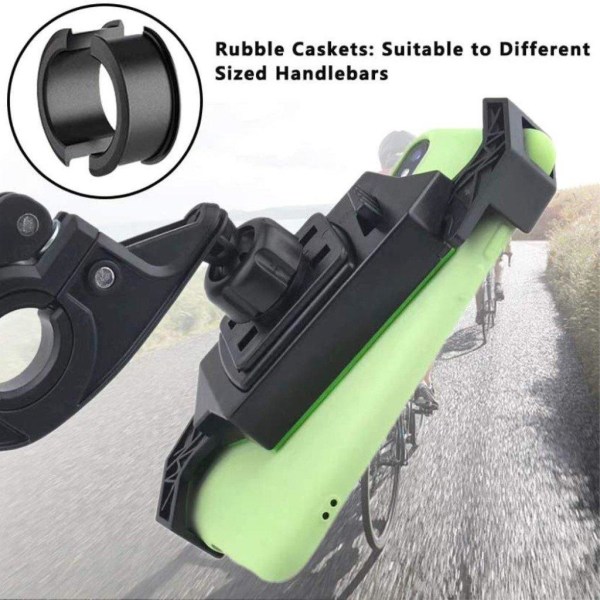360 degree bicycle handlebar phone mount Grön