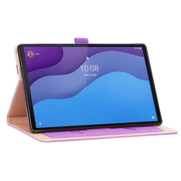 Lenovo Tab M10 HD Gen 2 business style  leather case - Purple Lila