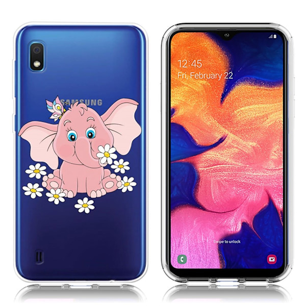 Deco Samsung Galaxy A10 deksel - Elephant Multicolor
