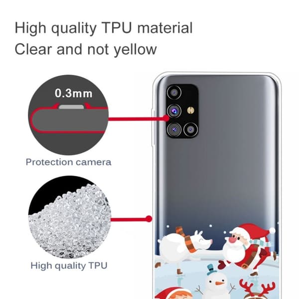 Juletaske til Samsung Galaxy M31s - Julemand Og Julemand White