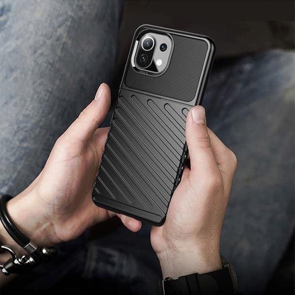 Thunder Xiaomi Mi 11 Lite 5G / Xiaomi Mi 11 Lite kotelot - Musta Black