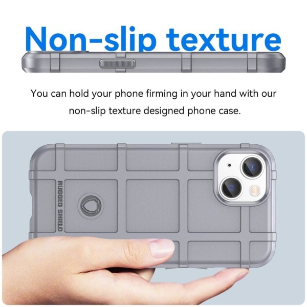 Rugged Shield iPhone 14 Plus cover - Sølv/Grå Silver grey