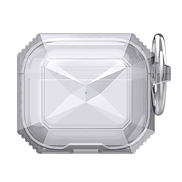 AirPods 3 rombeformet etui med karabinhage - Hvid White