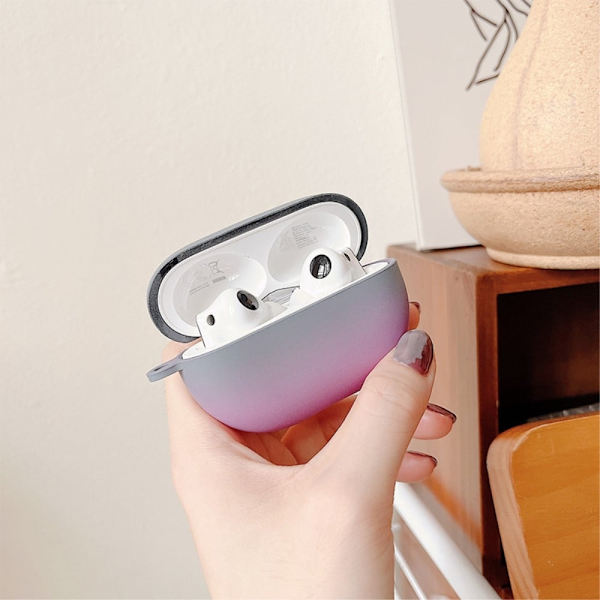 Huawei FreeBuds Pro 2 fodral i gradientfärg - Grå / Lila Silvergrå