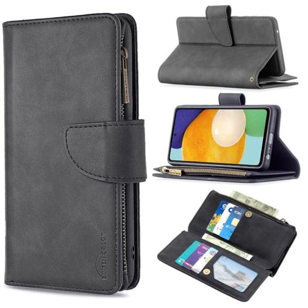 Premium Wallet Samsung Galaxy A52 5G etui - Sort Black
