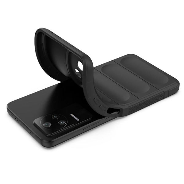 Mjukt greppformat Xiaomi Poco F4 / Xiaomi Redmi K40S skal - Svart Svart