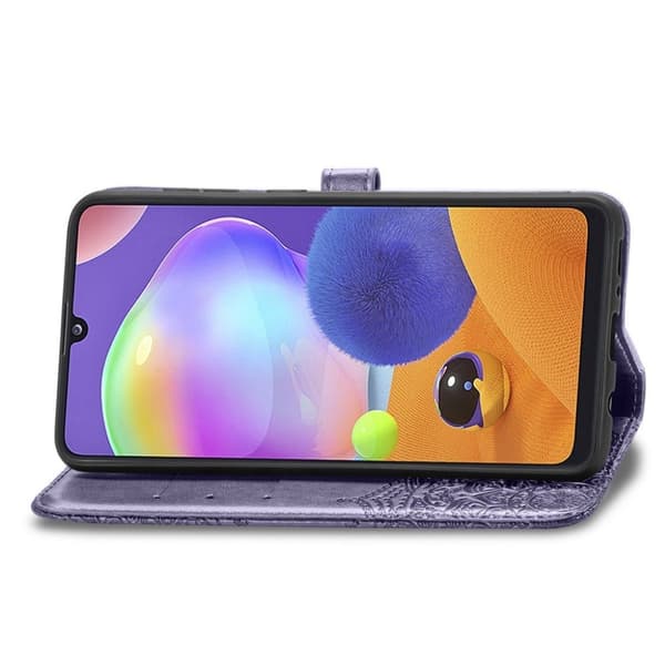 Mandala Samsung Galaxy A31 Flip etui - Purple Purple