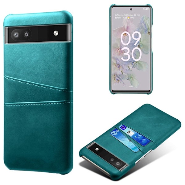 Google Pixel 6a skal med korthållare - Grön Grön