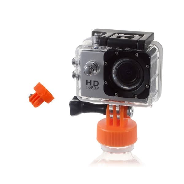 Flaskeholder for Action kamera - Oransje Orange