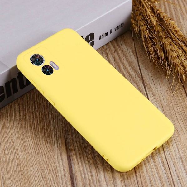 Matte Liquid silikone cover til Motorola Edge 30 Neo - Gul Yellow