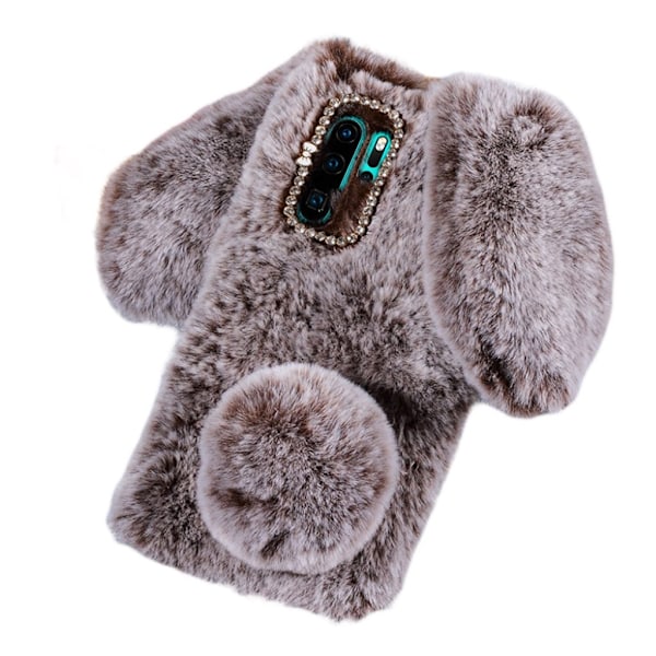 Fluffy Rabbit Huawei P30 Pro skal - Brun Brun