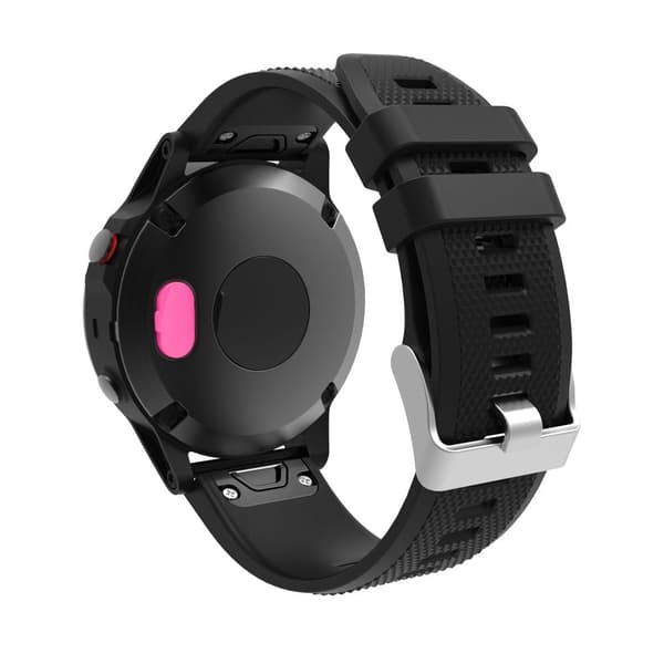 Garmin Fenix 5S / 5 / 5X dammskyddsplugg i silikon - Ros Rosa