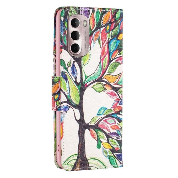 Wonderland Motorola Moto G Stylus 5G (2022) flip kuoret - Elämän Puu Multicolor