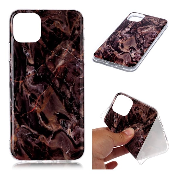 Marmormotiv iPhone 11 Pro Max skal - Brun Marmor Brun