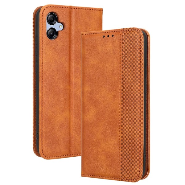 Bofink Vintage Samsung Galaxy A04e Läderfodral - Brun Brun
