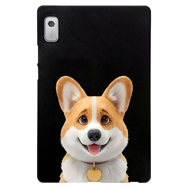 Lenovo Tab M9 Asia Pattern Printing Slim Joustava Tablet Suojakansi - Corgi Brown
