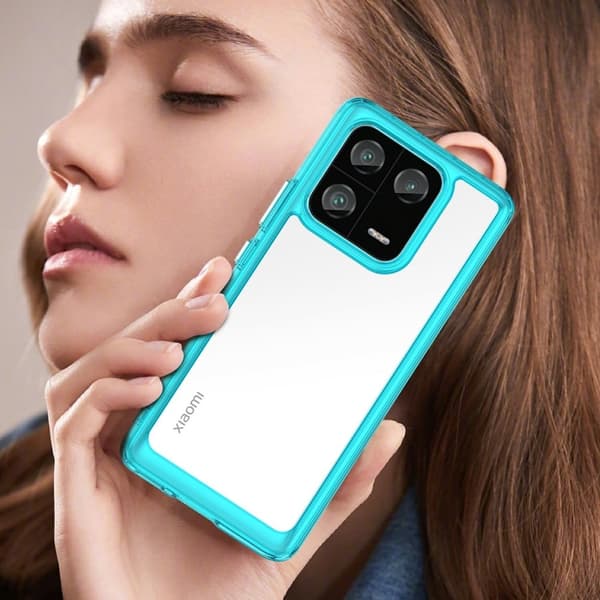 Xiaomi 13 Pro smart akryl cover - Gennemsigtig Blå Blue