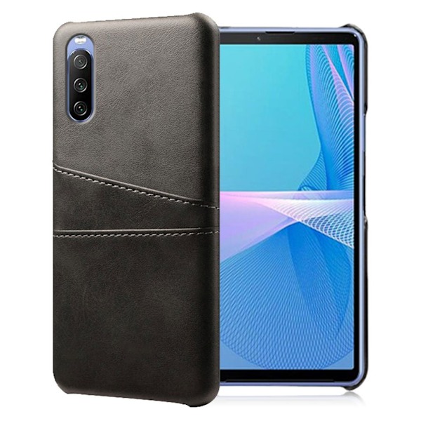 Dual Card case Sony Xperia 10 III - Sort Black