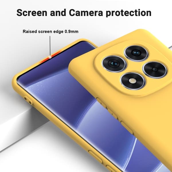 Matte Liquid Xiaomi Redmi Note 14 Pro Plus 5G silikone cover - Gul Yellow