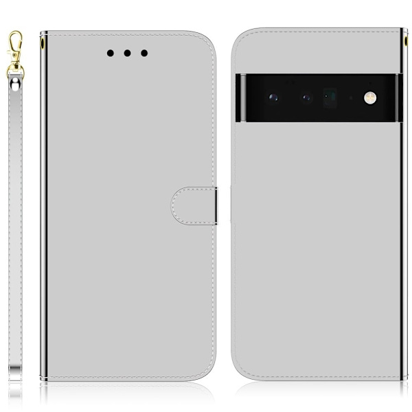 Mirror Google Pixel 6 fodral - Silver/Grå Silvergrå