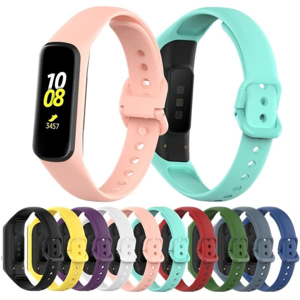 Samsung Galaxy Fit E Silikon Klokkereim - Svart Black