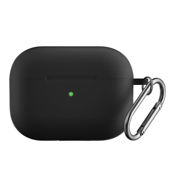 AirPods Pro 2 silikonikotelo soljella - Musta Black