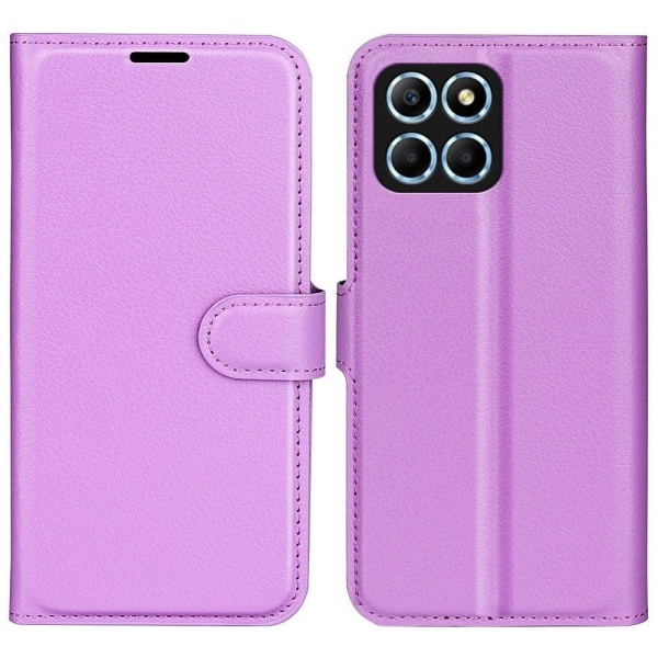 Klassisk Honor X8 Flip Etui - Lilla Purple