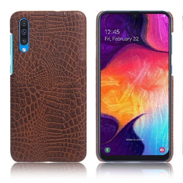 Croco Samsung Galaxy A50 skal - Brun Brun