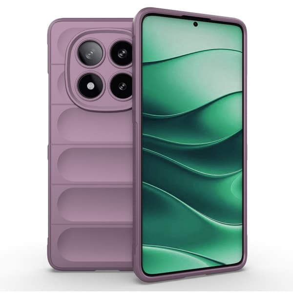 Mjukt greppformat Xiaomi Redmi Note 14 Pro 5G skal - Ljuslila Lila