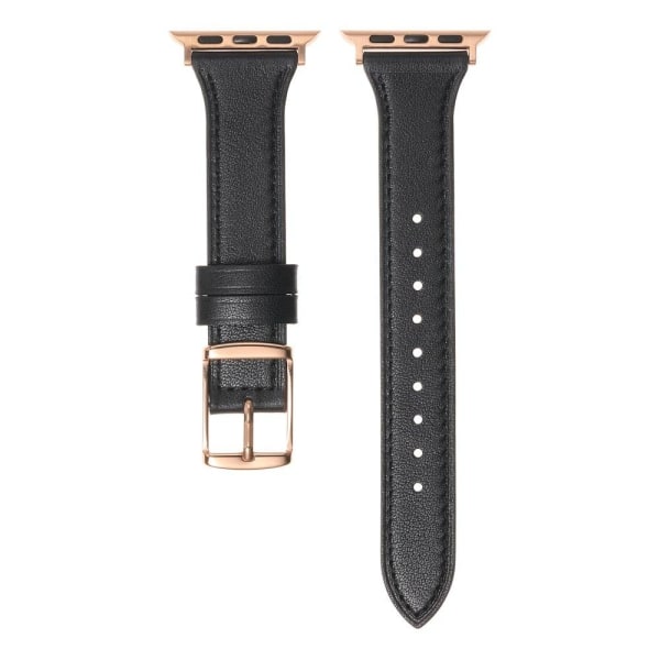 Apple Watch Series 8 (45mm) / Watch Ultra genuine leather watch Svart