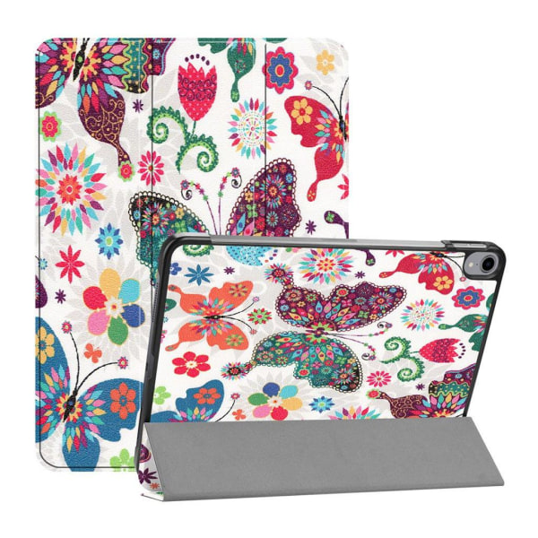 iPad Pro 11" (2018) mønstered læder flip etui - Farverig Sommerf Multicolor