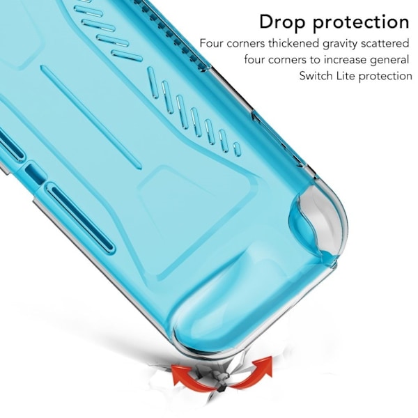 Nintendo Switch Lite stötsäkert genomskinligt fodral Transparent