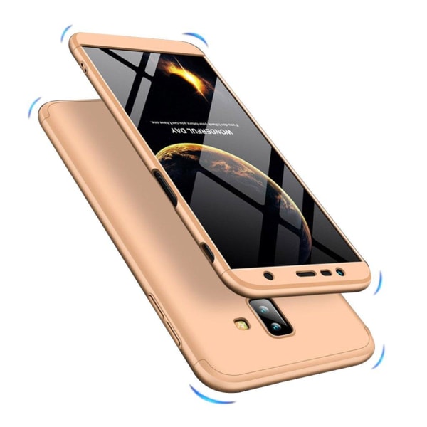 GKK Samsung Galaxy J6 Plus (2018) aftageligt mat etui - Guld Gold