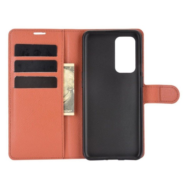 Classic OnePlus 9 Flip Etui - Brun Brown