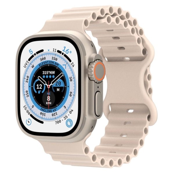 Apple Watch Series 8 (45mm) / Watch Ultra ocean band style silic Vit