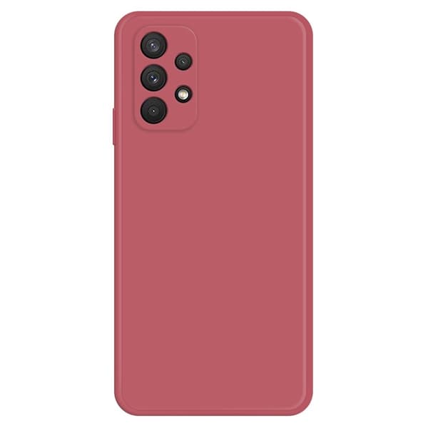 Avfaset gummiert anti-falldeksel for Samsung Galaxy A32 - Rød Red