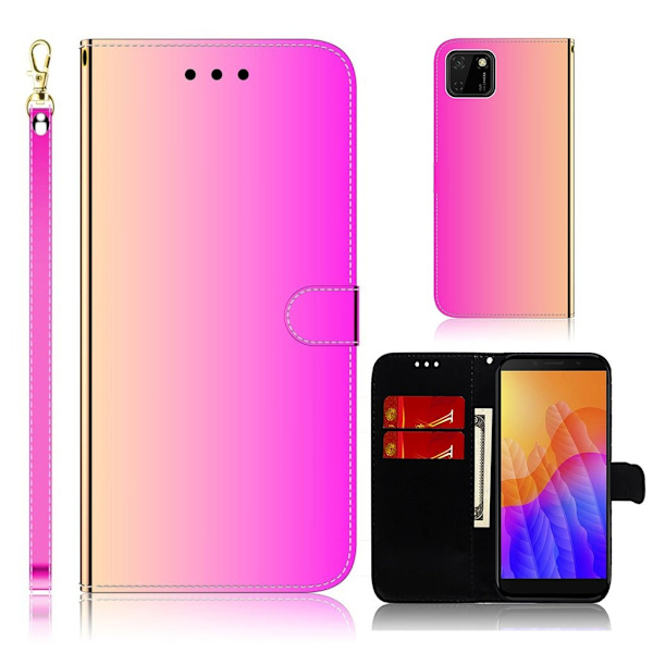 Mirror Huawei Y5p Flippetui - Rose Pink