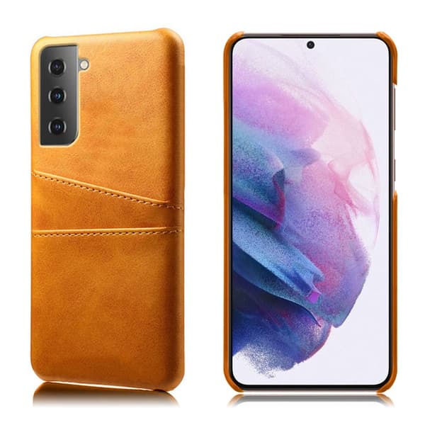 Dual Card Etui Samsung Galaxy S21 - Orange Orange
