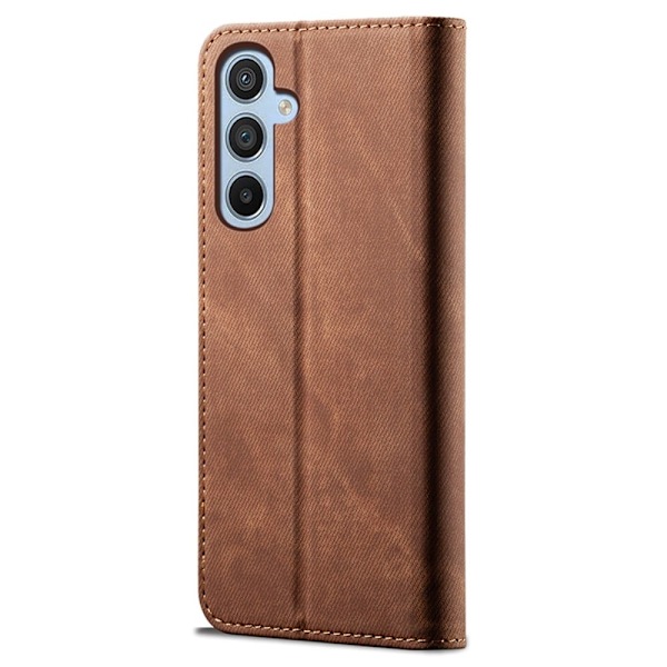 Jeans Samsung Galaxy M34 Flip Etui - Kaffe Brown