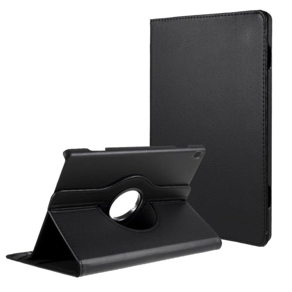 Lenovo Tab M10 simple leather case - Black Svart