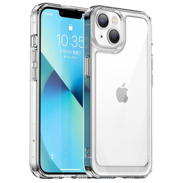 iPhone 14 smart akryldeksel - Gjennomsiktig Transparent