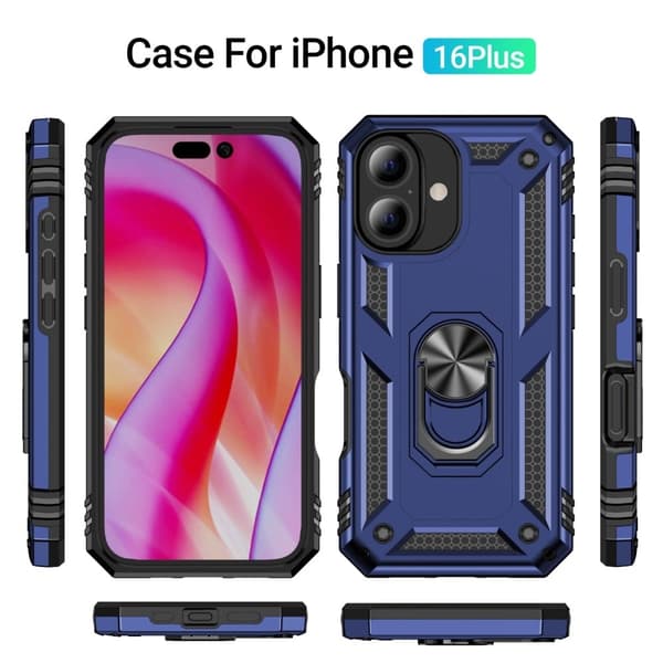 Bofink Combat iPhone 16 Plus deksel - Blå Blue