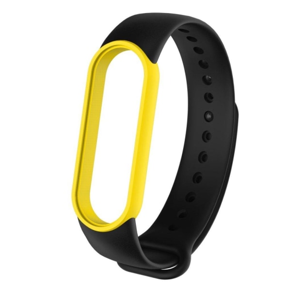 Xiaomi Mi Band 5 bi-color style watch band - Yellow / Black Black