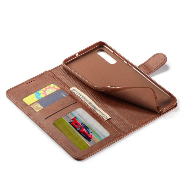 LC.IMEEKE Samsung Galaxy A50 Flip Etui - Kaffe Brown