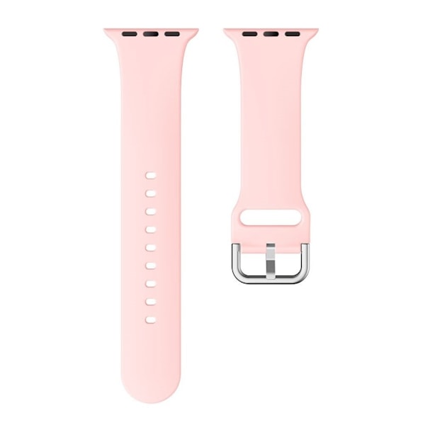 Apple Watch Series 5 40 mm klockarmband i silikon - Rosa Rosa